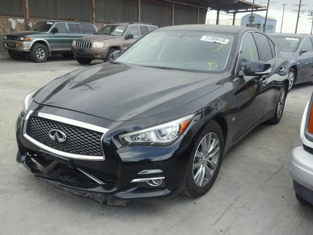 JN1BV7AP3FM350290 - 2015 INFINITI Q50 BASE BLACK photo 2