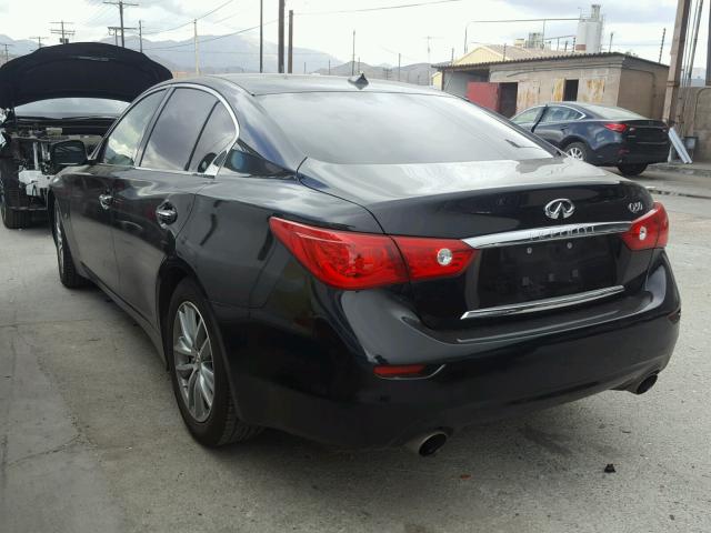 JN1BV7AP3FM350290 - 2015 INFINITI Q50 BASE BLACK photo 3