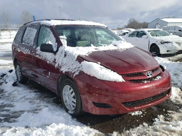 5TDZK23C39S240527 - 2009 TOYOTA SIENNA CE BURGUNDY photo 1