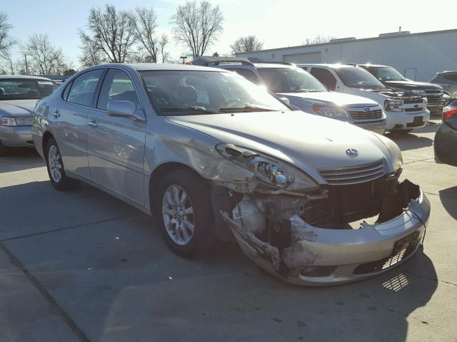 JTHBA30G845025952 - 2004 LEXUS ES 330 SILVER photo 1