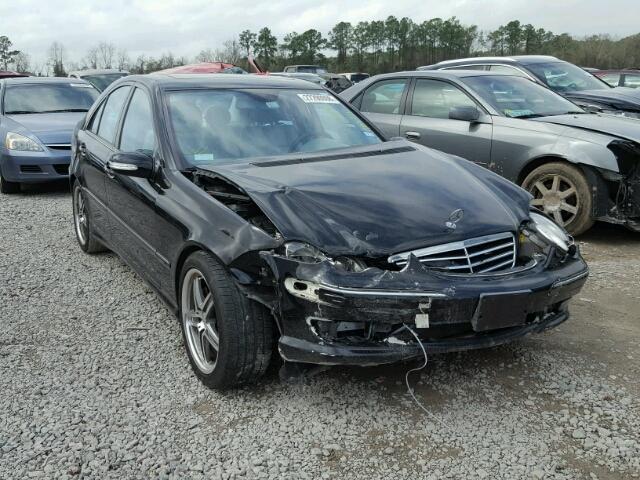 WDBRF52H26F736190 - 2006 MERCEDES-BENZ C GENERATI BLACK photo 1