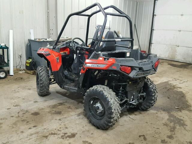 4XADAA501HB134715 - 2017 POLARIS ACE 500 RED photo 3