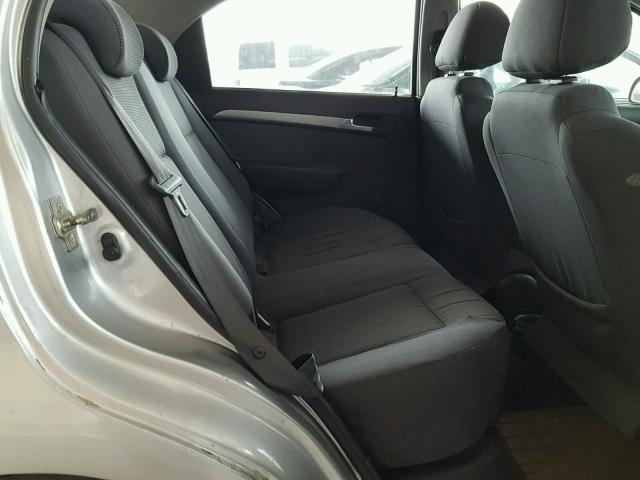 KL1TD56697B068751 - 2007 CHEVROLET AVEO BASE Gümüş foto 6