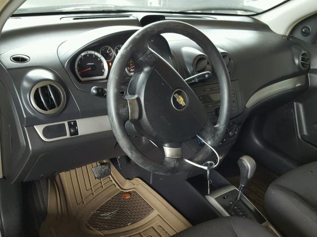 KL1TD56697B068751 - 2007 CHEVROLET AVEO BASE Gümüş foto 9