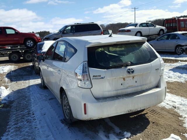 JTDZN3EU6C3156116 - 2012 TOYOTA PRIUS V WHITE photo 3