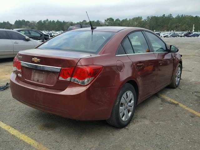 1G1PC5SHXC7317519 - 2012 CHEVROLET CRUZE LS RED photo 4