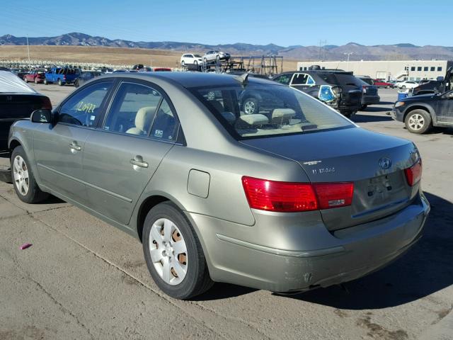 5NPET46C89H484246 - 2009 HYUNDAI SONATA GLS GOLD photo 3