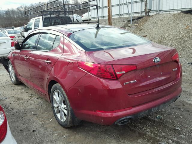 5XXGN4A78DG120104 - 2013 KIA OPTIMA EX RED photo 3