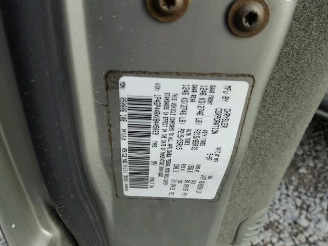 1P4GP44RXVB445069 - 1997 PLYMOUTH GRAND VOYA GRAY photo 10