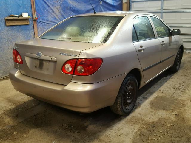 2T1BR32EX7C848783 - 2007 TOYOTA COROLLA CE GOLD photo 4