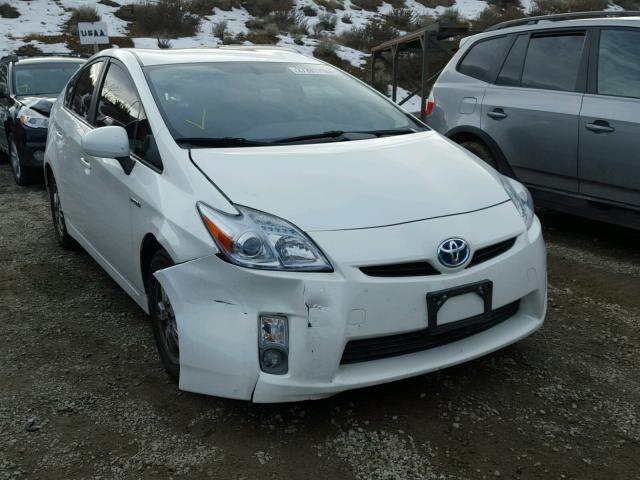 JTDKN3DU0A1001900 - 2010 TOYOTA PRIUS WHITE photo 1