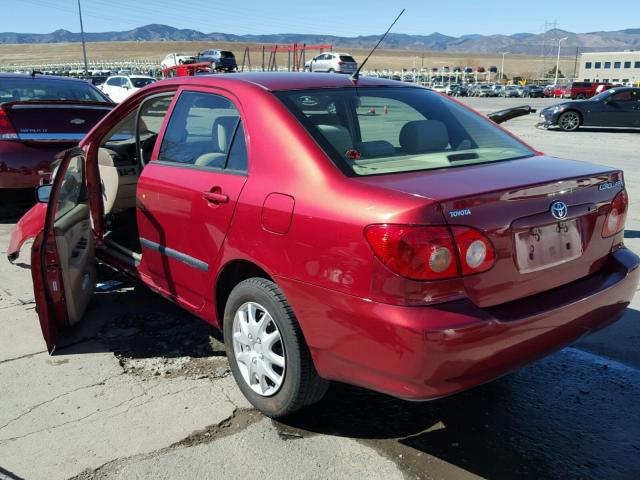 1NXBR32E26Z702973 - 2006 TOYOTA COROLLA CE RED photo 3