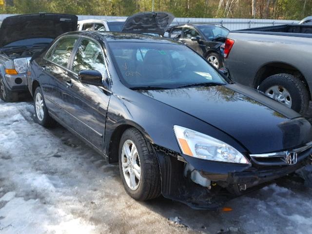 1HGCM56787A185813 - 2007 HONDA ACCORD EX BLACK photo 1