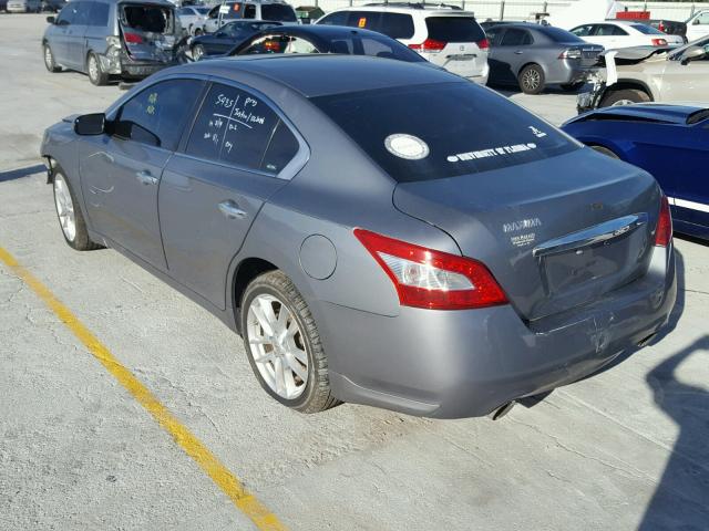 1N4AA51E89C824676 - 2009 NISSAN MAXIMA S GRAY photo 3