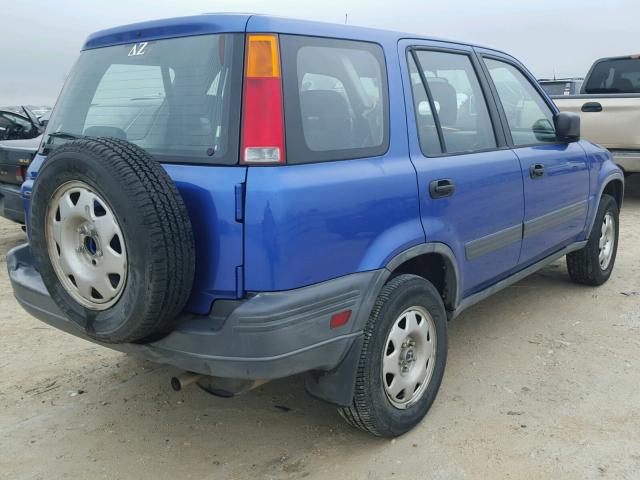 JHLRD28431C003654 - 2001 HONDA CR-V LX BLUE photo 4