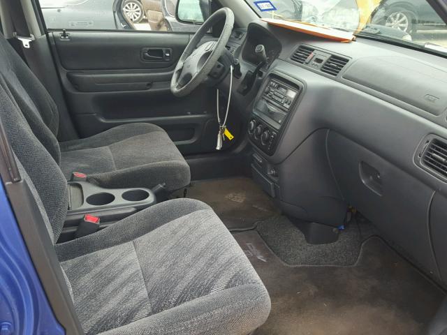 JHLRD28431C003654 - 2001 HONDA CR-V LX BLUE photo 5