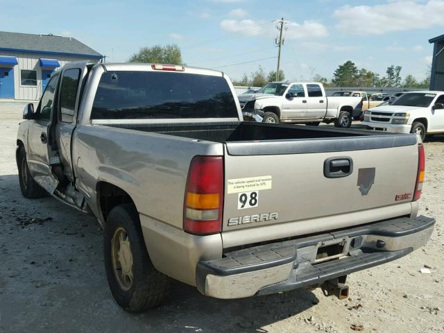 2GTEC19T721220890 - 2002 GMC NEW SIERRA TAN photo 3