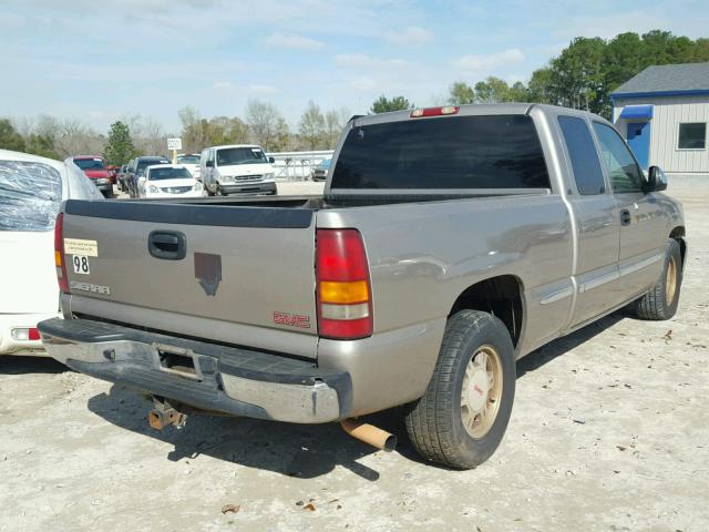 2GTEC19T721220890 - 2002 GMC NEW SIERRA TAN photo 4