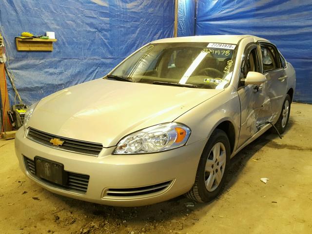 2G1WB58NX89275953 - 2008 CHEVROLET IMPALA LS BEIGE photo 2