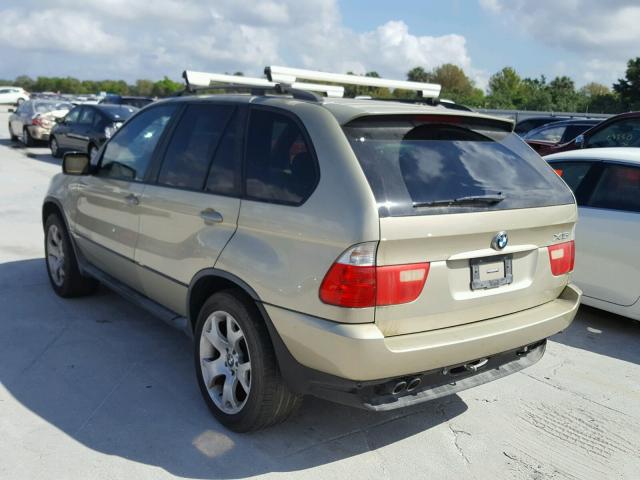 WBAFB33571LH11031 - 2001 BMW X5 4.4I GOLD photo 3