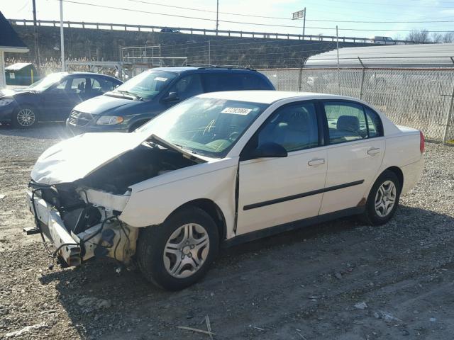 1G1ZS52F15F248108 - 2005 CHEVROLET MALIBU WHITE photo 2