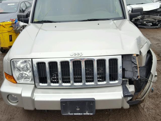 1J8HG48K57C653890 - 2007 JEEP COMMANDER SILVER photo 7