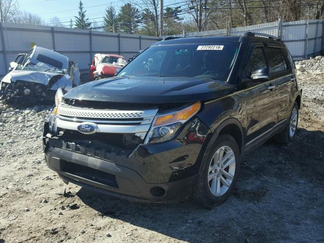 1FM5K8D83EGA50206 - 2014 FORD EXPLORER X BLACK photo 2