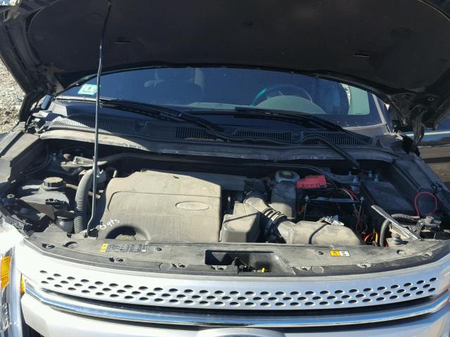 1FM5K8D83EGA50206 - 2014 FORD EXPLORER X BLACK photo 7