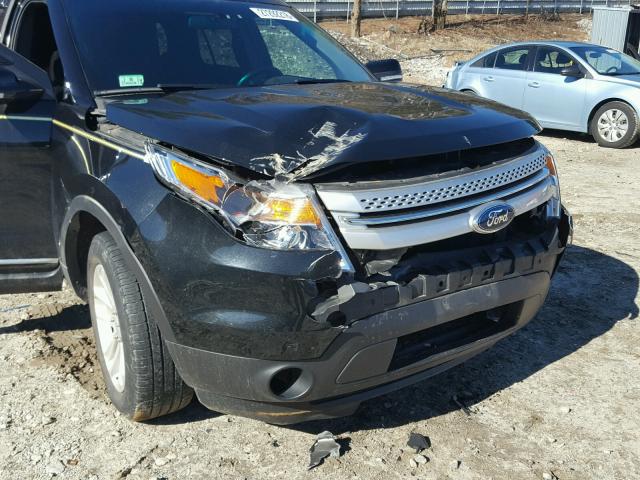 1FM5K8D83EGA50206 - 2014 FORD EXPLORER X BLACK photo 9