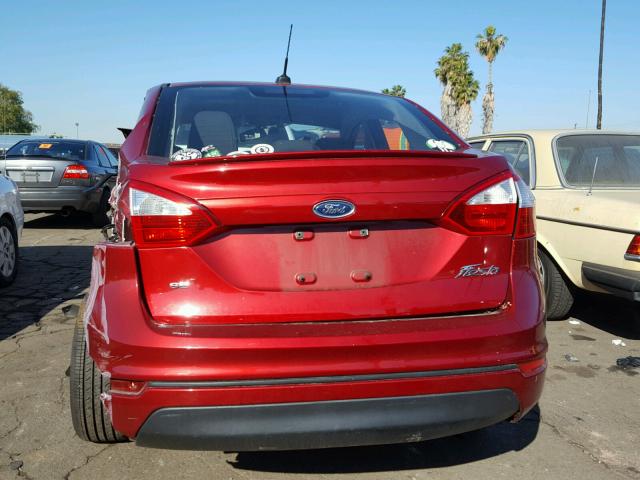 3FADP4BJ7EM154287 - 2014 FORD FIESTA SE RED photo 10