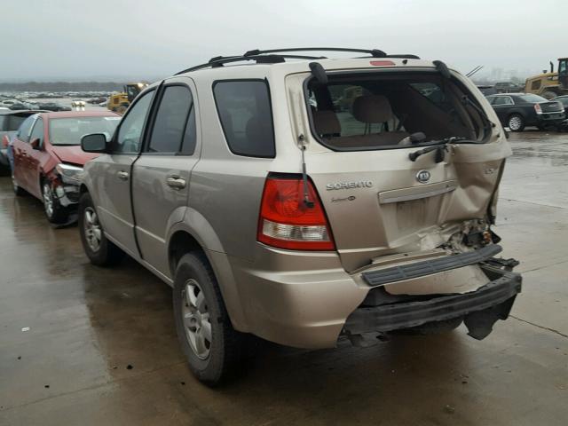 KNDJD733365646510 - 2006 KIA SORENTO EX TAN photo 3