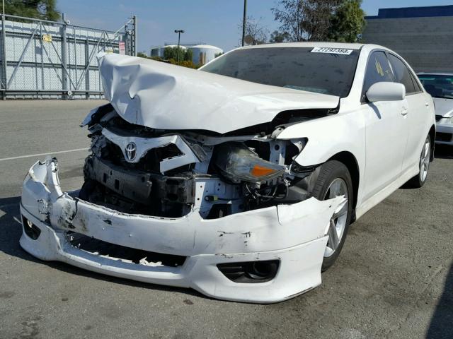 4T1BF3EK9AU558955 - 2010 TOYOTA CAMRY BASE WHITE photo 2