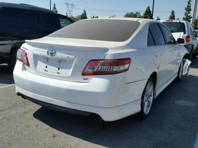 4T1BF3EK9AU558955 - 2010 TOYOTA CAMRY BASE WHITE photo 4