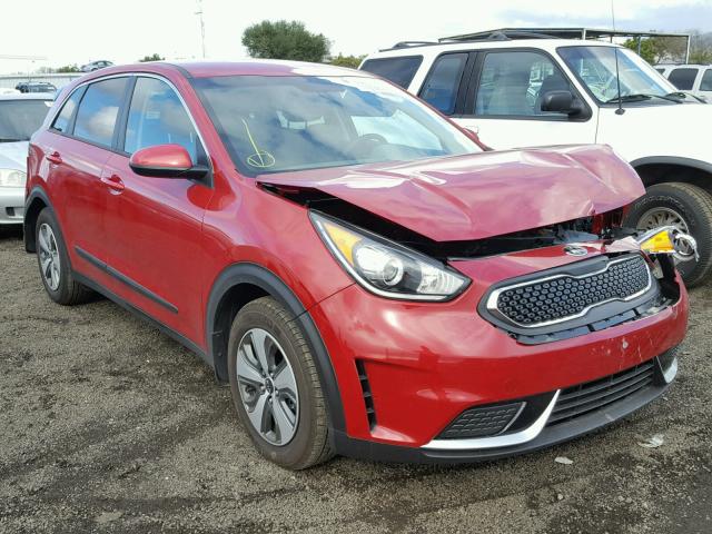 KNDCB3LC5H5101452 - 2017 KIA NIRO FE RED photo 1