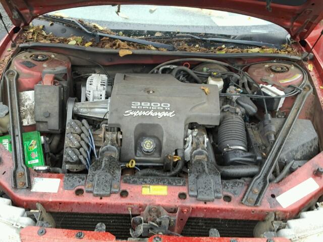 2G4WF5215W1597005 - 1998 BUICK REGAL GS RED photo 7