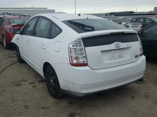 JTDKB20U797837320 - 2009 TOYOTA PRIUS WHITE photo 3