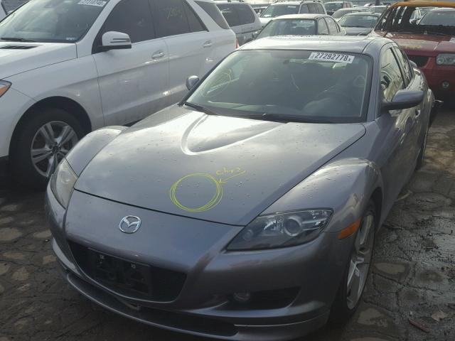 JM1FE17N540121826 - 2004 MAZDA RX8 GRAY photo 2