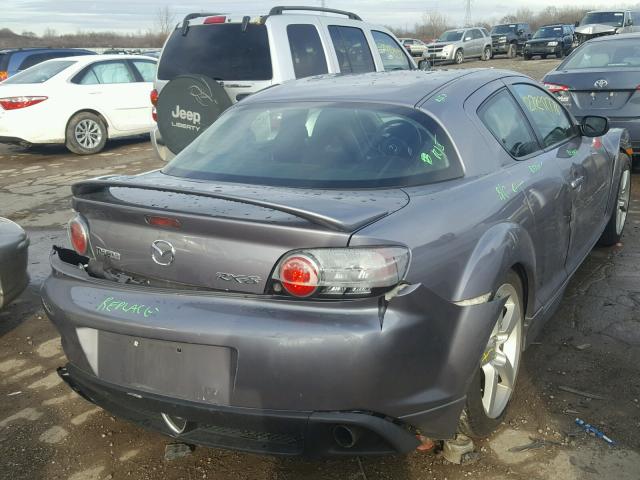 JM1FE17N540121826 - 2004 MAZDA RX8 GRAY photo 4