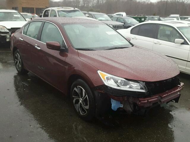 1HGCR2F30GA081264 - 2016 HONDA ACCORD LX BURGUNDY photo 1