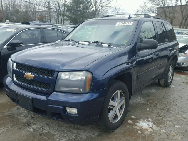 1GNDT13S382147125 - 2008 CHEVROLET TRAILBLAZE BLUE photo 2