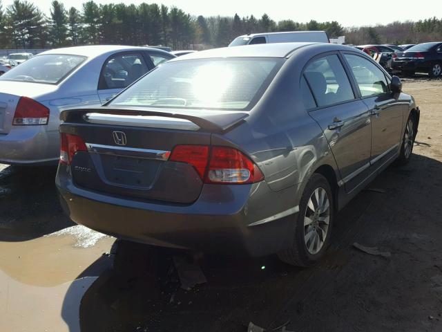 1HGFA16849L023109 - 2009 HONDA CIVIC EX 灰色 照片 4