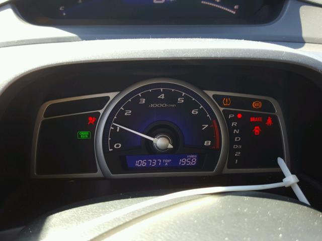 1HGFA16849L023109 - 2009 HONDA CIVIC EX 灰色 照片 8