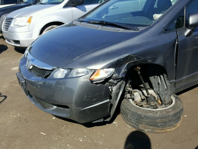 1HGFA16849L023109 - 2009 HONDA CIVIC EX 灰色 照片 9