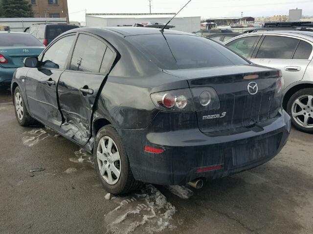 JM1BK12G571633598 - 2007 MAZDA 3 I BLACK photo 3