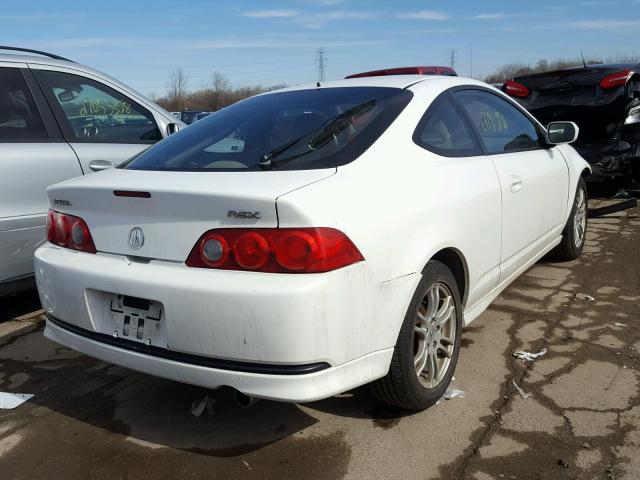 JH4DC54885S002806 - 2005 ACURA RSX WHITE photo 4