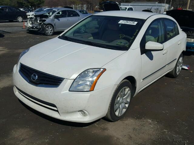 3N1AB6AP2BL697001 - 2011 NISSAN SENTRA 2.0 WHITE photo 2