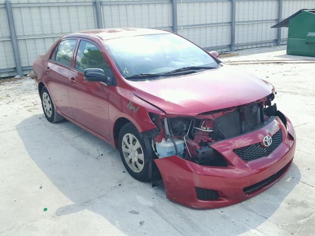 JTDBL40E199057268 - 2009 TOYOTA COROLLA BA RED photo 1