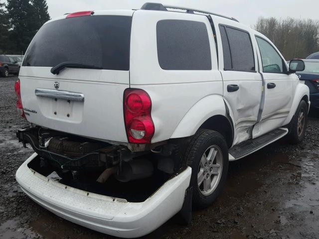 1D4HB58N46F138496 - 2006 DODGE DURANGO LI WHITE photo 4