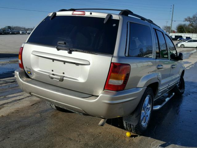 1J4GX58S34C167254 - 2004 JEEP GRAND CHER SILVER photo 4