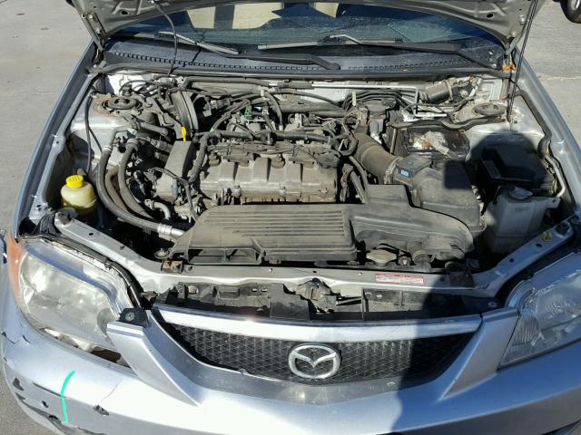 JM1BJ226321554441 - 2002 MAZDA PROTEGE DX SILVER photo 7